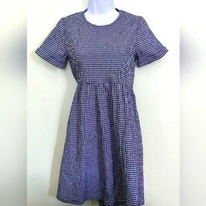 Ruti Chic Black and White Gingham Dress